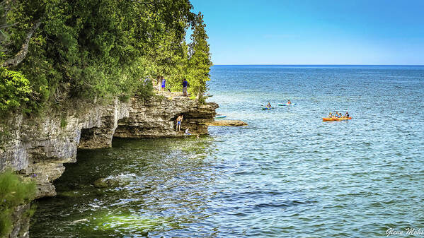 Door County Art Print featuring the photograph Door County Cliff by GLENN Mohs