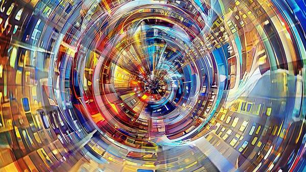 Star Art Print featuring the digital art Dyson Center Concept by David Manlove