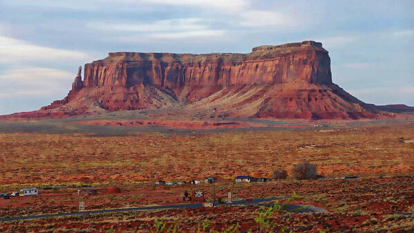 Gouldings Lodge Art Print featuring the photograph Eagle Rock Monument Valley by Suzanne Stout