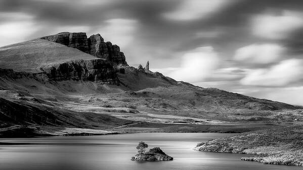 The Storr Art Print featuring the photograph Loch Fada- The Storr by Grant Glendinning