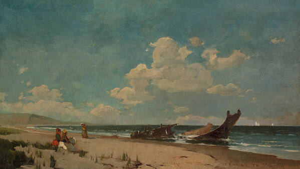 19th Century Painters Art Print featuring the painting Nantasket Beach by Emil Carlsen