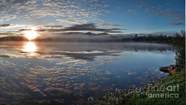 Sunrise Art Print featuring the photograph New Hampshire Sunrise by Steve Brown