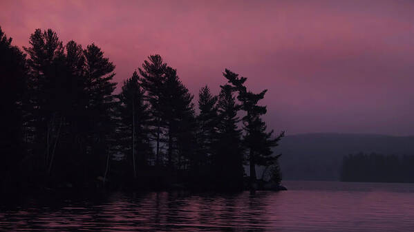 Algonquin Park Art Print featuring the photograph Northern Ontario Sunrise by CR Courson