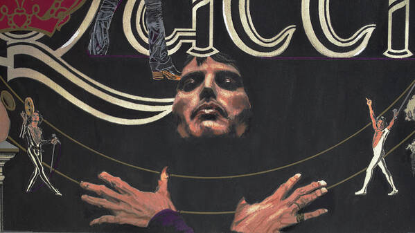 Colored Pencil Art Print featuring the drawing Queen 2 - Freddie Mercury - detail by Sean Connolly