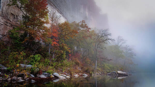 Buffalo River Art Print featuring the photograph Quiet Morning on the Buffalo River 01 by James Barber