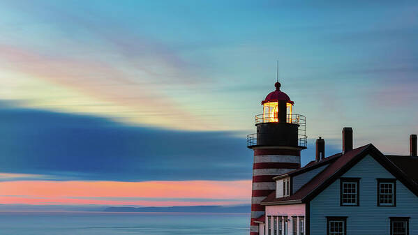 Quoddy Head State Park Art Print featuring the photograph Quoddy Sunset by C Renee Martin