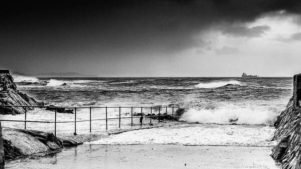 Andbc Art Print featuring the photograph Raging Sea by Martyn Boyd