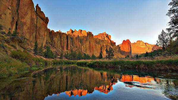 Rock Art Print featuring the photograph Reflections on a Sunny Afternoon by John Christopher