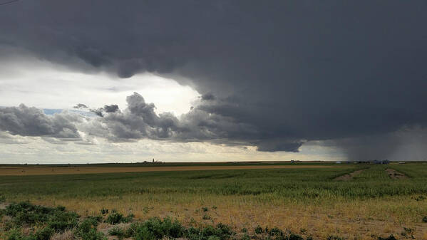 Weather Art Print featuring the photograph Rotating Thunderstorm Near Cheyenne Wells, Colorado by Ally White