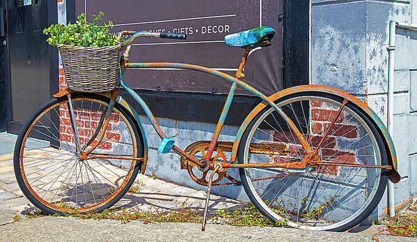 Bike Art Print featuring the photograph Rusty Bike by Dart Humeston