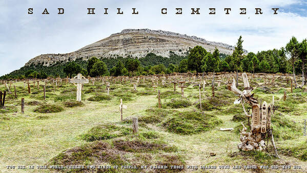 Sad Hill Cemetery Art Print featuring the photograph Sad Hill Cemetery Panorama by Weston Westmoreland