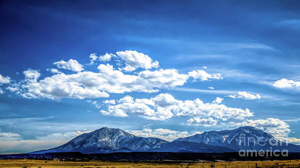 Jon Burch Art Print featuring the photograph Spanish Peaks by Jon Burch Photography