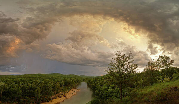 Storm Art Print featuring the photograph Storm at Owls Bend by Robert Charity