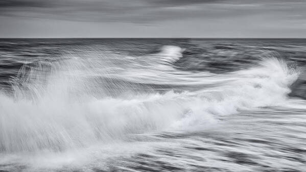 Storm Art Print featuring the photograph Stotm in Truro Black and White Photograph by Darius Aniunas