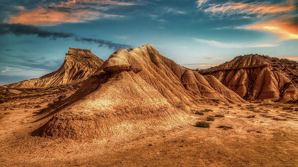Bardenas Art Print featuring the photograph Stroke Peak - Bardenas Reales by Micah Offman