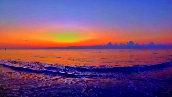 Sunrise Art Print featuring the photograph Sunrise Beach 51 by Rip Read