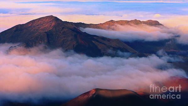 Usa Art Print featuring the photograph Sunset Haleakala National Park - Maui by Henk Meijer Photography
