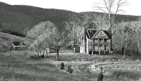 Abandoned Art Print featuring the photograph The Ellis Homeplace by Randall Dill