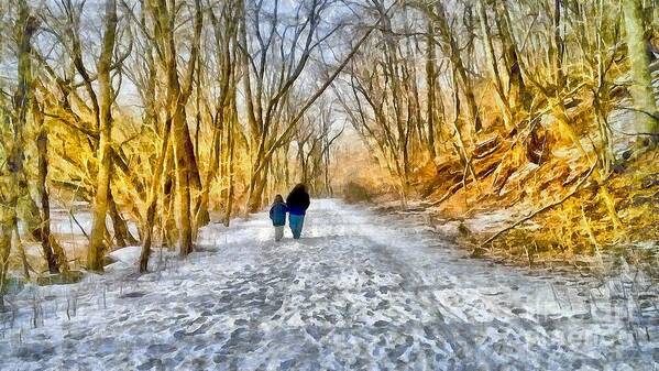 Woods Art Print featuring the photograph The Path to Fatherhood by Sea Change Vibes