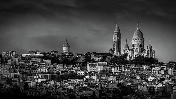 Blue Hour Art Print featuring the photograph The Sacre Coeur by Serge Ramelli