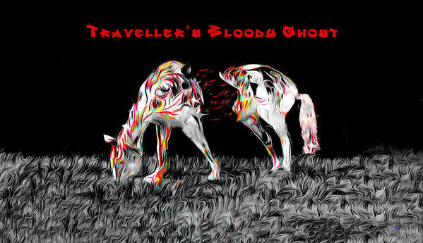 Southern History Art Print featuring the digital art Travellers Bloody Ghost by Joe Paradis