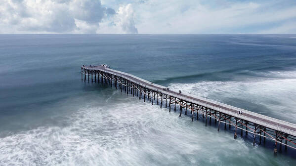Crystal Pier Art Print featuring the photograph Unlimited Blue by Lee Sie