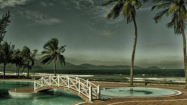 Landscape Art Print featuring the photograph View from the resort by Robert Bociaga
