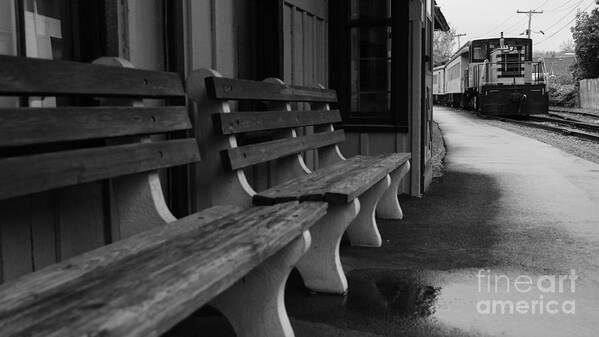 Train Station Waiting Art Print featuring the photograph Waiting by fototaker Tony
