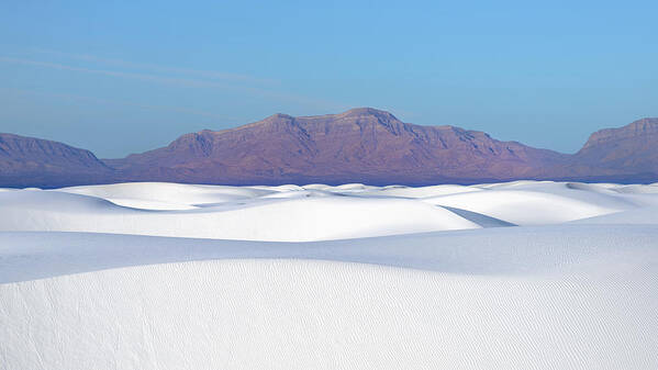 White Sands Art Print featuring the photograph White Waves Rolling, White Sands by Alexander Kunz