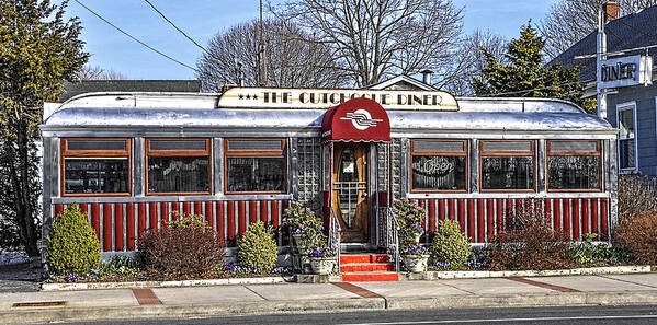 Diner Art Print featuring the photograph Cutchogue Diner #1 by Cathy Kovarik