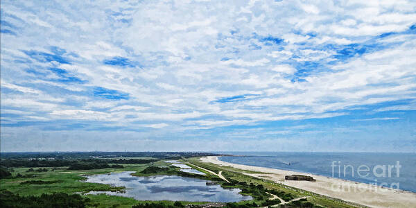 Lighthouse Art Print featuring the photograph At The Top Of The Lighthouse by Dawn Gari