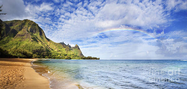 Afternoon Art Print featuring the photograph Bali Hai Rainbow by M Swiet Productions