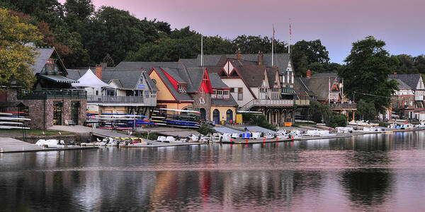 Boat House Art Print featuring the photograph Boat House Row 2 by Dan Myers