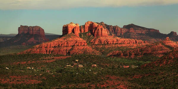 Scenics Art Print featuring the photograph Cathedral Rocks In Sedona, Az by A. V. Ley