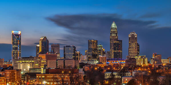 Charlotte Art Print featuring the photograph Charlotte North Carolina by Brian Young