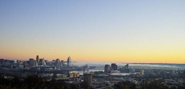 Cincinnati Art Print featuring the photograph Cincinnati Dawn 2 by Rick Hartigan