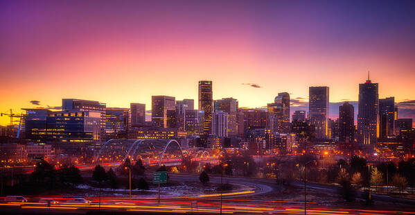 Denver Art Print featuring the photograph Denver Sunrise by Darren White