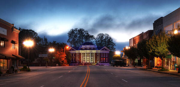 Murphy North Carolina Art Print featuring the photograph Downtown Murphy by Greg and Chrystal Mimbs