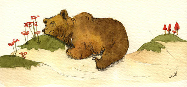 Day before break, my choir class did a YouTube tutorial on drawing a sleeping  bear, so I turned mine into 505 : r/VillainousCN