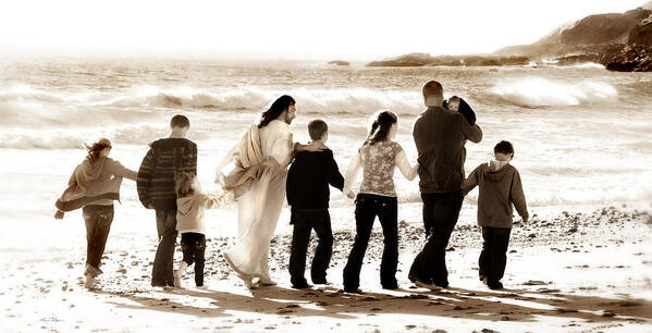 Eternal Family Art Print featuring the photograph Eternal Family by Helen Thomas Robson