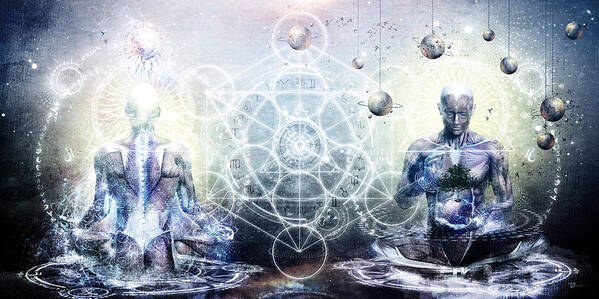 Spiritual Art Print featuring the digital art Experience So Lucid Discovery So Clear by Cameron Gray