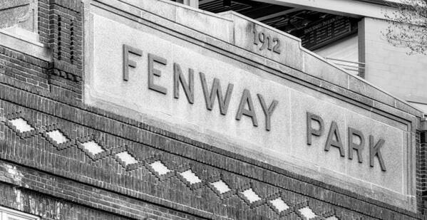 Fenway Park Art Print featuring the photograph Fenway Park 1912 BW by Susan Candelario