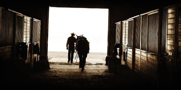 Colorado Art Print featuring the photograph Heading for an Early Morning Ride by Lincoln Rogers