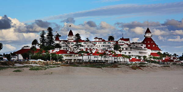 Hotel Art Print featuring the photograph Hotel Del Coronado - The Ultimate Sandcastle by Russ Harris