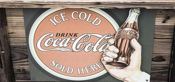 Old Signage Art Print featuring the photograph Ice Cold Coke by Shannon Harrington