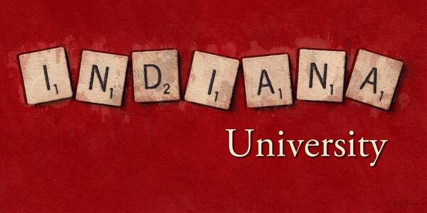 Indiana University Art Print featuring the painting Indiana University by Sandy MacGowan