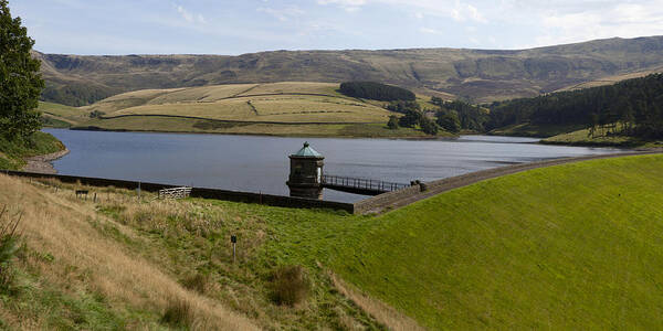 Kinder Reservoir Art Print featuring the photograph Kinder Reservoir Panorama by Nick Atkin