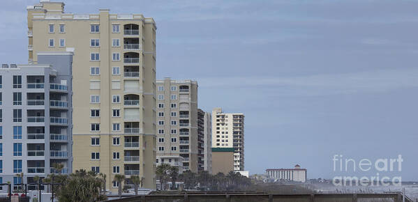 Jacksonville Art Print featuring the photograph Luxury Jacksonville Beach condos by Ules Barnwell