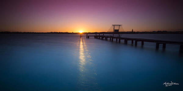 Mandurah Art Print featuring the photograph Mandurah Glow by Andrew Dickman