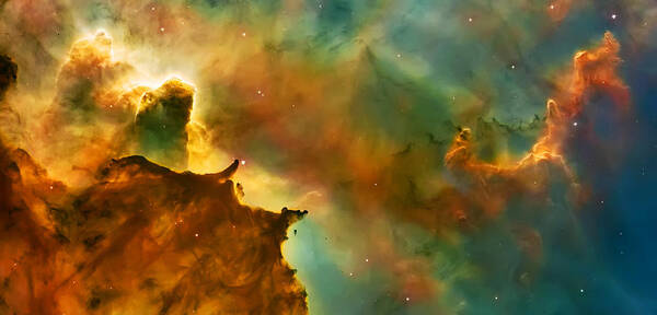 Nasa Images Art Print featuring the photograph Nebula Cloud by Jennifer Rondinelli Reilly - Fine Art Photography